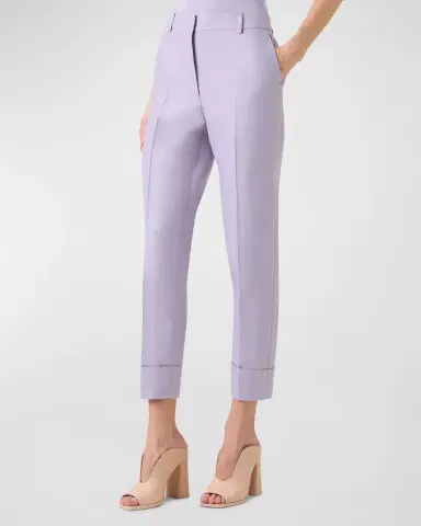Akris Maxima Cotton Silk Cropped Pants | Thumbnail 6 Akris Maxima Cotton Silk Cropped Pants | Thumbnail 6