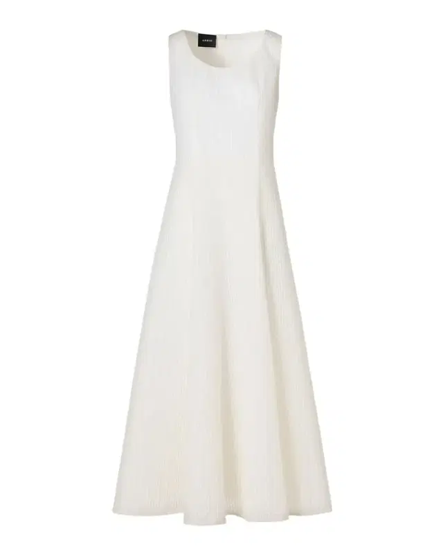 Grid Seersucker Sleeveless Midi Dress