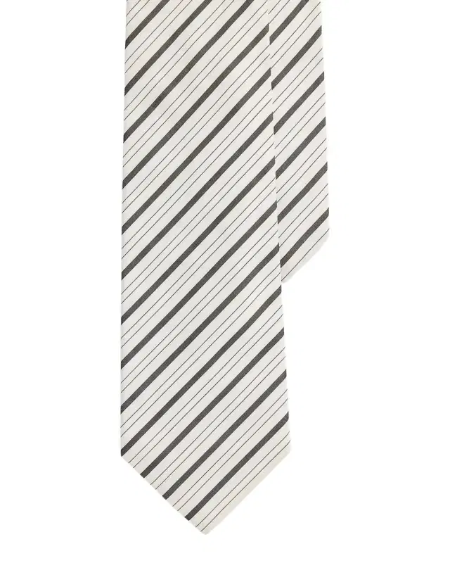 Striped Cotton Shirting Neck Tie