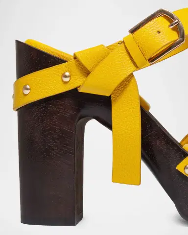 Bernardo 115mm Luxor Leather Platform Clogs | Thumbnail 2