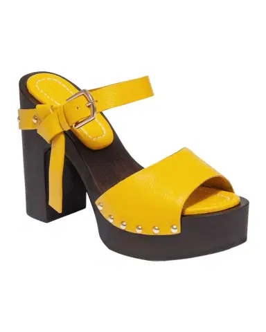 Bernardo 115mm Luxor Leather Platform Clogs | Thumbnail 1