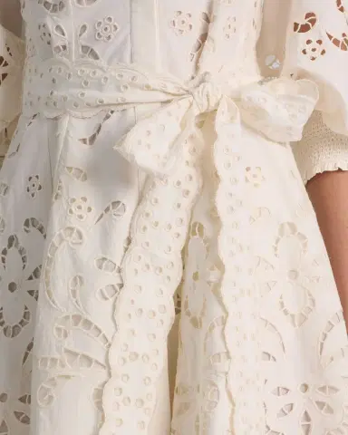 ALICE + OLIVIA Lucy Embroidered Mini Shirtdress | Thumbnail 5