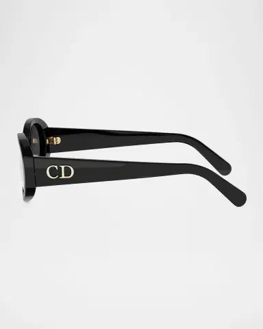 Dior Glow B3I 51mm Acetate Oval Sunglasses | Thumbnail 3