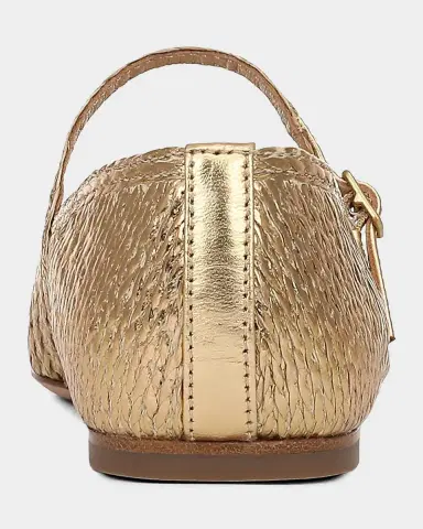 Veronica Beard Ellie Metallic Raffia Ballerina Flats | Thumbnail 2