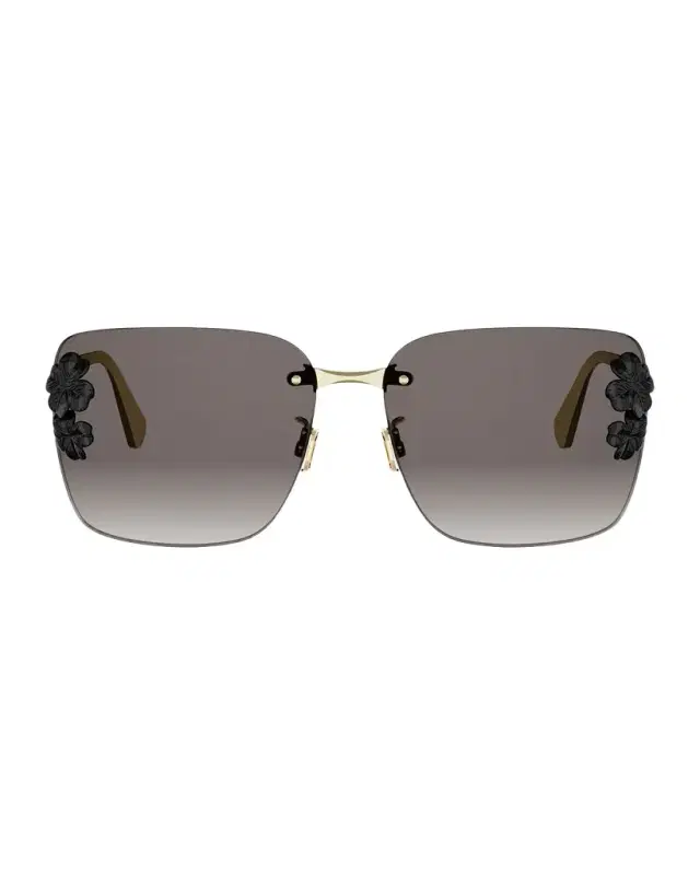 DIOR Dior Clover S1U Metal Square Sunglasses