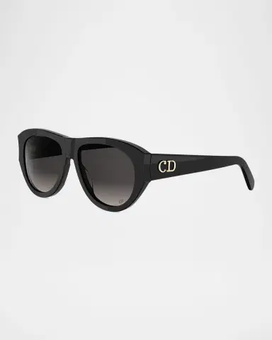 Dior Glow A1I 55mm Acetate Aviator Sunglasses | Thumbnail 2