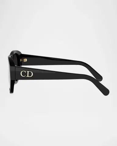 Dior Glow A1I 55mm Acetate Aviator Sunglasses | Thumbnail 3