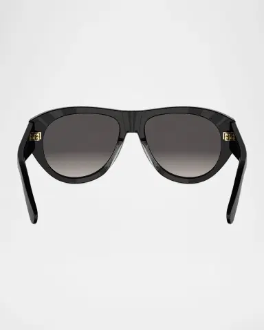 Dior Glow A1I 55mm Acetate Aviator Sunglasses | Thumbnail 5