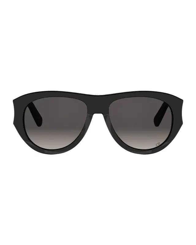 Dior Glow A1I 55mm Acetate Aviator Sunglasses
