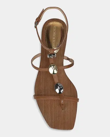 Veronica Beard Alba Embellished Strappy Leather Sandals | Thumbnail 3 Veronica Beard Alba Embellished Strappy Leather Sandals | Thumbnail 3
