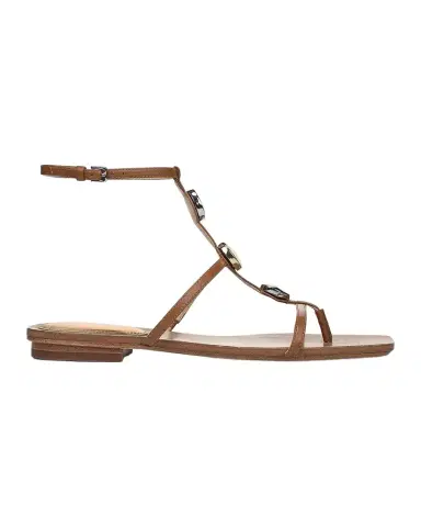 Veronica Beard Alba Embellished Strappy Leather Sandals | Thumbnail 1 Veronica Beard Alba Embellished Strappy Leather Sandals | Thumbnail 1