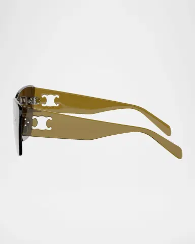 CELINE Sundown Shade Cat-Eye Shield Sunglasses | Thumbnail 3