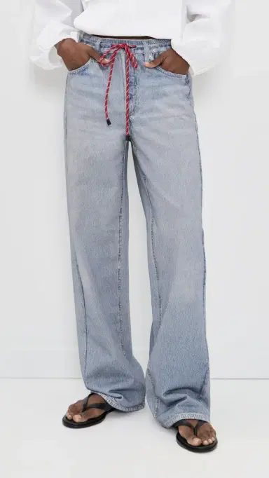 rag & bone Rb Miramar Terry Drawcord Wide Pants Brighton | Thumbnail 2