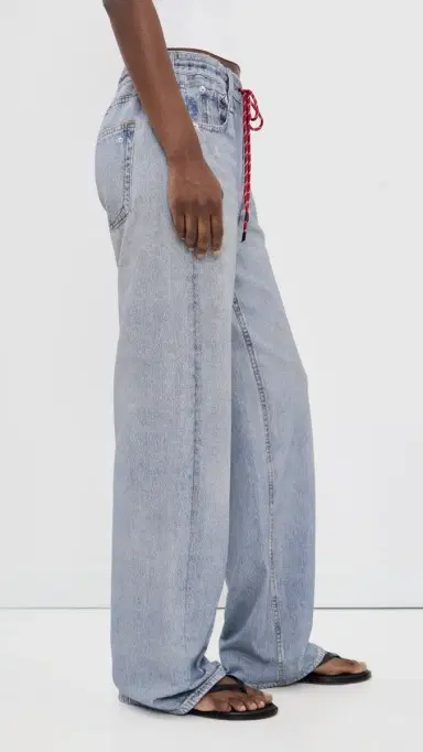 rag & bone Rb Miramar Terry Drawcord Wide Pants Brighton | Thumbnail 4