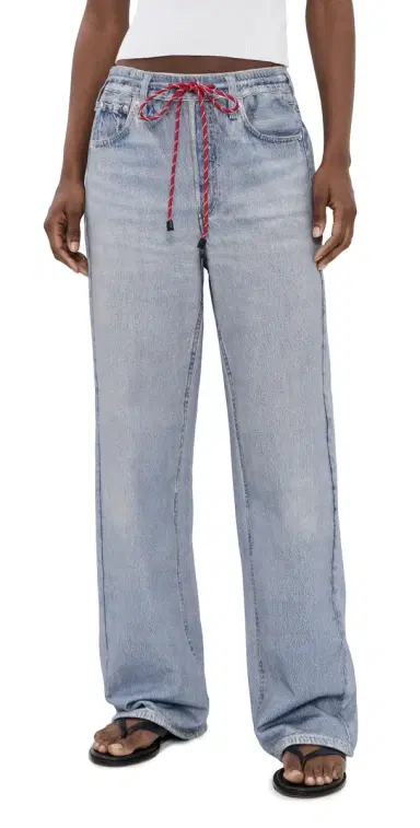 rag & bone Rb Miramar Terry Drawcord Wide Pants Brighton | Thumbnail 1