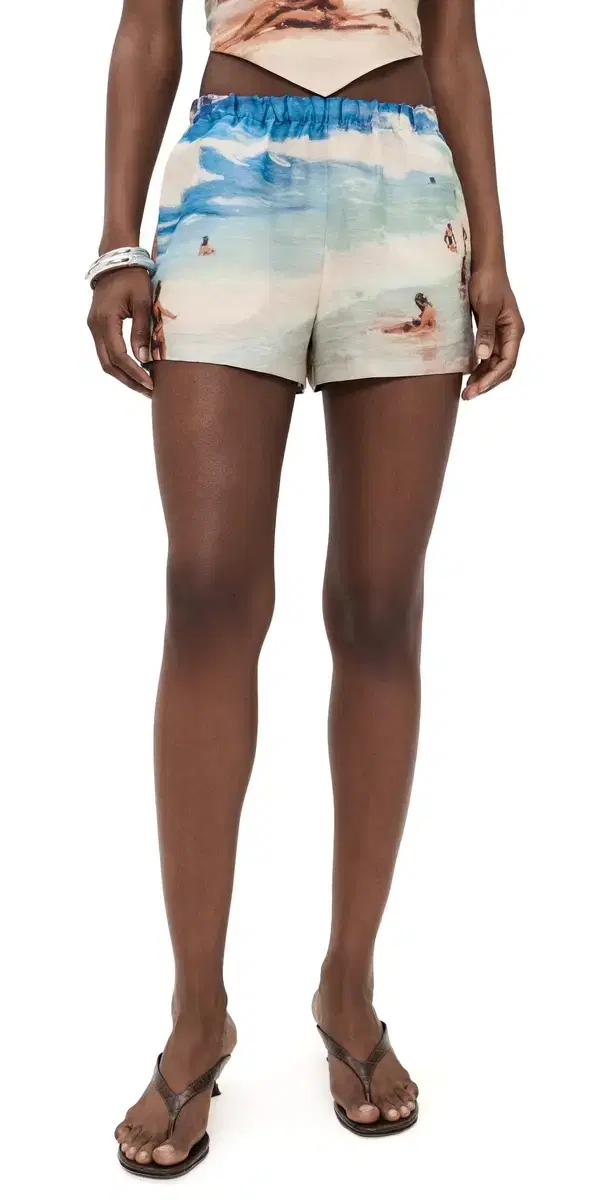 Cult Gaia ori Shorts Rio Beach Print