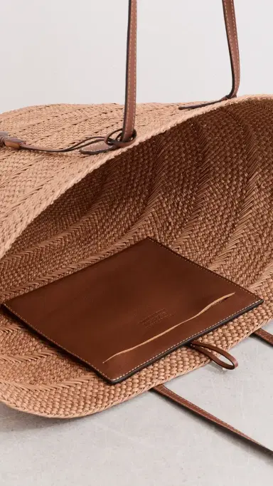 Hunting Season The Large Trapeze Basket Nuez/Cognac One Size | Thumbnail 6
