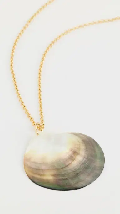 ANNI LU Golden Shell Necklace Ecru One Size | Thumbnail 2 ANNI LU Golden Shell Necklace Ecru One Size | Thumbnail 2