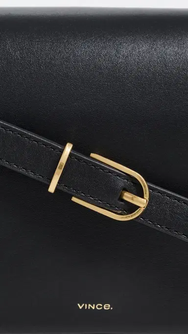 Vince Wallet On A Strap Black One Size | Thumbnail 6