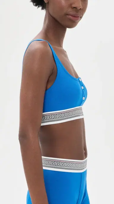 Versace Bio Cotton Rib Bra Electric Blue | Thumbnail 4 Versace Bio Cotton Rib Bra Electric Blue | Thumbnail 4