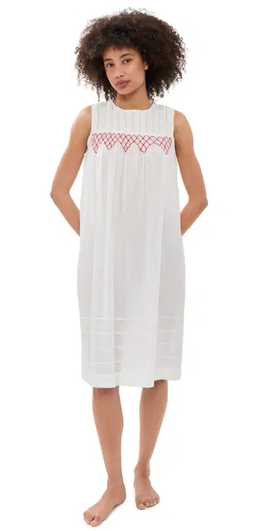 Damson Madder Ambrose Midi Night Dress | Thumbnail 1 Damson Madder Ambrose Midi Night Dress | Thumbnail 1