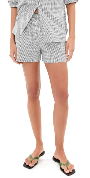 LE BOP Cecilia Shorts Black Check S | Thumbnail 1 LE BOP Cecilia Shorts Black Check S | Thumbnail 1