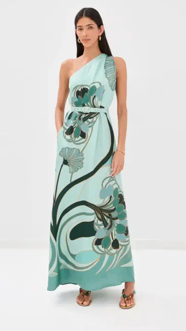 La DoubleJ Roy Silk Dress Blooming Tulip Placee L | Thumbnail 2