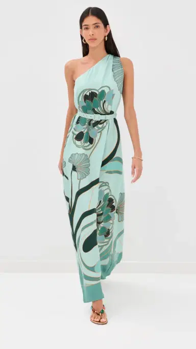 La DoubleJ Roy Silk Dress Blooming Tulip Placee L | Thumbnail 5