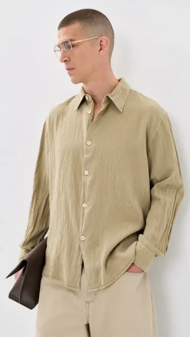 Our Legacy Beyond Shirt Sage Haze Ceremony Viscose | Thumbnail 2 Our Legacy Beyond Shirt Sage Haze Ceremony Viscose | Thumbnail 2