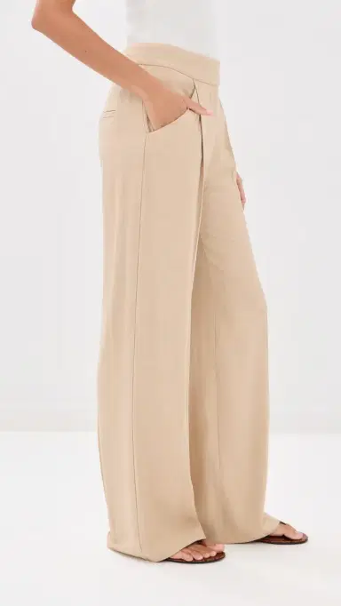 Veronica Beard Marbeau Pants Stone Khaki 8 | Thumbnail 4 Veronica Beard Marbeau Pants Stone Khaki 8 | Thumbnail 4