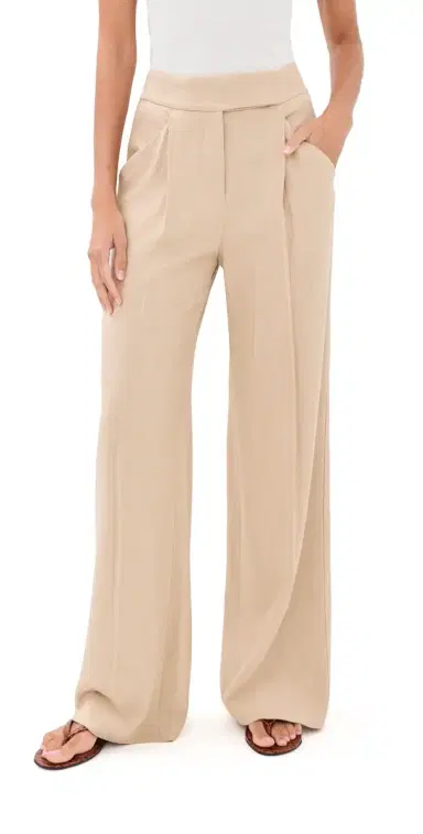 Veronica Beard Marbeau Pants Stone Khaki 8 | Thumbnail 1 Veronica Beard Marbeau Pants Stone Khaki 8 | Thumbnail 1