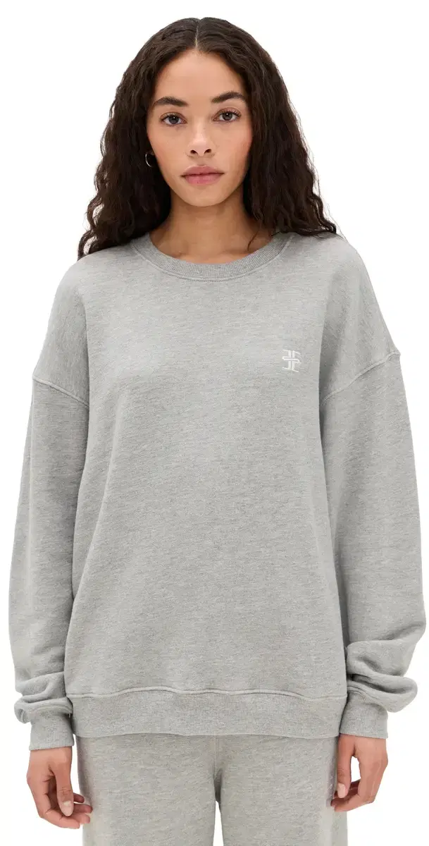 Éterne Oversized Crew Neck weatshirt Heather Grey