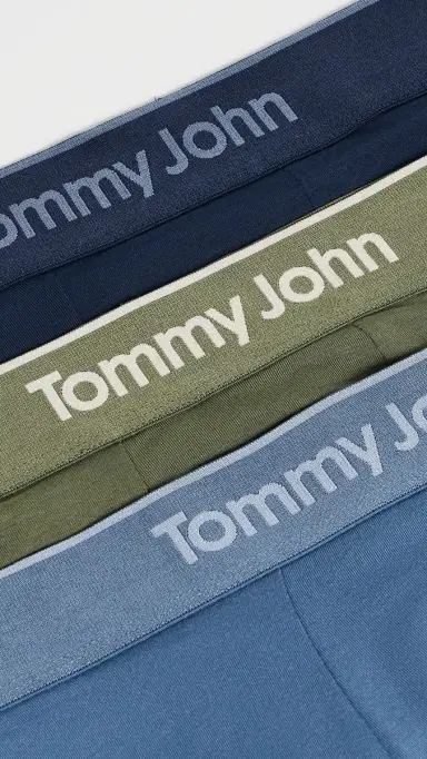 Tommy John econd kin 6 Boxer Briefs 3 Pack Fourleafclover/Dressblues/Blue | Thumbnail 4
