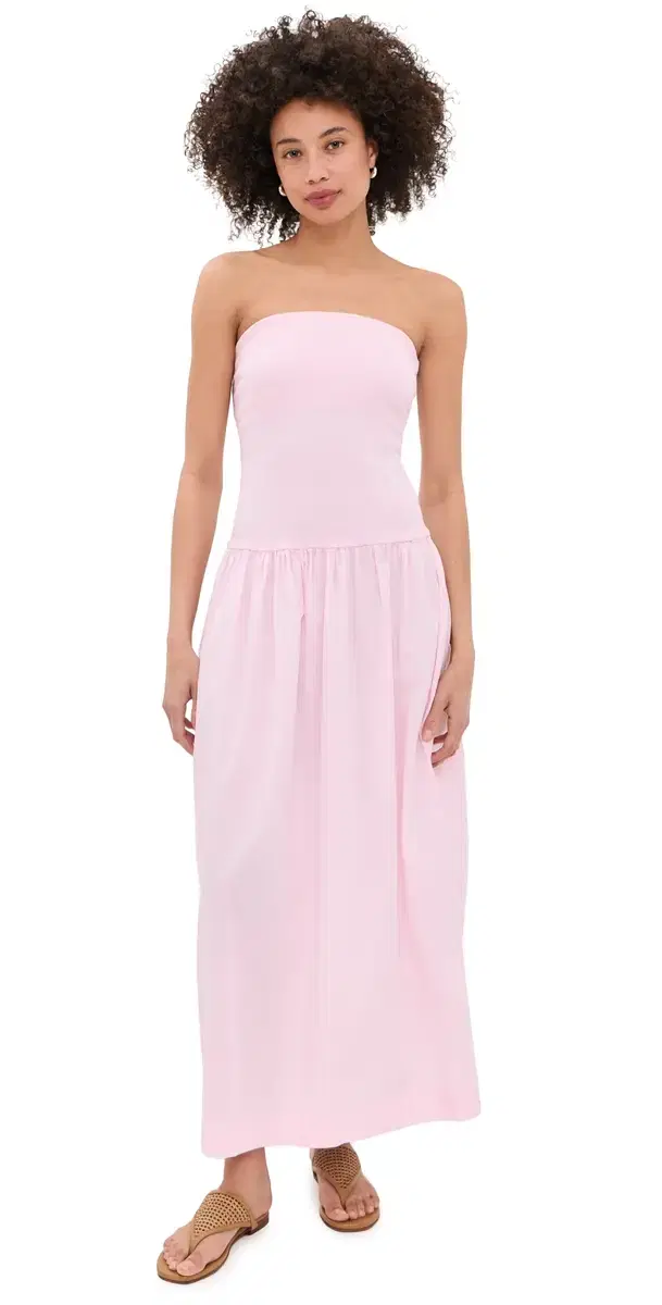 Cotton Bandeau Dress Cherry Blossom