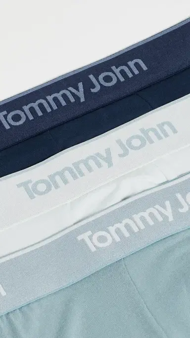 Tommy John Second Skin 6 Boxer Briefs 3 Pack Dress Blues/Iceflow/Stone Blue | Thumbnail 4