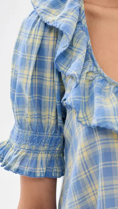 Damson Madder Harlow Mini Dress Blue 6 | Thumbnail 5 Damson Madder Harlow Mini Dress Blue 6 | Thumbnail 5