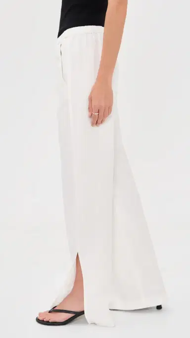 ENZA COSTA Twill Slash Pants Off White 3 | Thumbnail 4