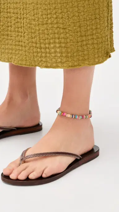 Anni Lu Holiday Anklet Gold One Size | Thumbnail 3