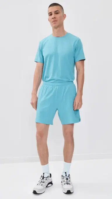 Rhone Lined Backspin Shorts 7 Azure Blue | Thumbnail 5