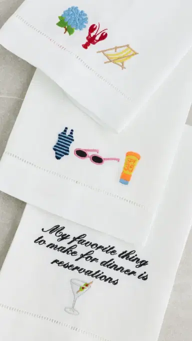 Abbode Beach Icons Tea Towel | Thumbnail 5