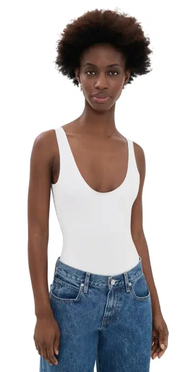 Commando Neoprene Tank Thong Bodysuit White L | Thumbnail 1 Commando Neoprene Tank Thong Bodysuit White L | Thumbnail 1