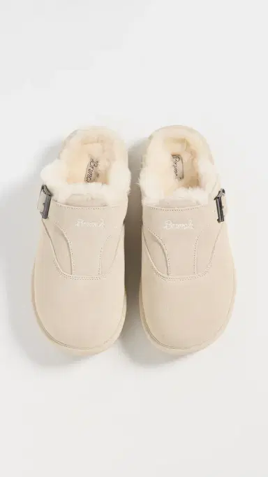 Brunch Amour Suede Shearling Slippers Beige | Thumbnail 5 Brunch Amour Suede Shearling Slippers Beige | Thumbnail 5