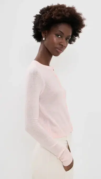 Joe's Jeans The Dani Cashmere Cardigan Powder Pink | Thumbnail 4 Joe's Jeans The Dani Cashmere Cardigan Powder Pink | Thumbnail 4