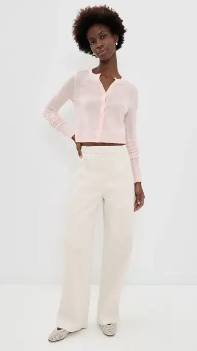 Joe's Jeans The Dani Cashmere Cardigan Powder Pink | Thumbnail 5 Joe's Jeans The Dani Cashmere Cardigan Powder Pink | Thumbnail 5