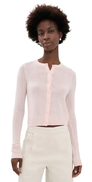 Joe's Jeans The Dani Cashmere Cardigan Powder Pink | Thumbnail 1 Joe's Jeans The Dani Cashmere Cardigan Powder Pink | Thumbnail 1