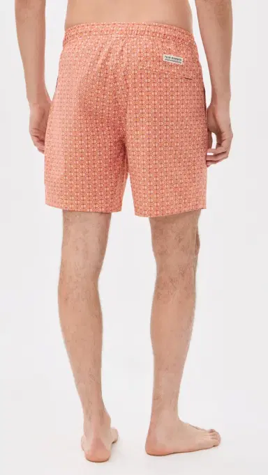 Fair Harbor The Bayberry Swim Trunks 7 Tangerine Geo | Thumbnail 3 Fair Harbor The Bayberry Swim Trunks 7 Tangerine Geo | Thumbnail 3