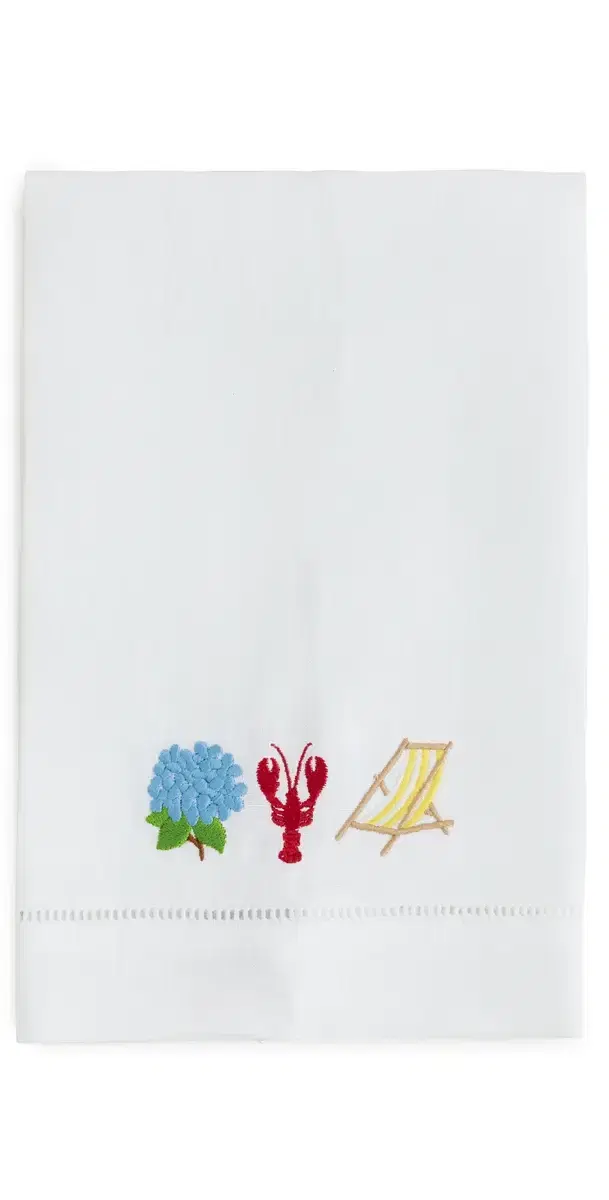 Abbode East Coast Icons Tea Towel White One Size