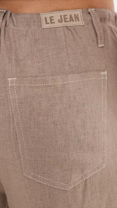 Le Jean Simone Linen Drawstring Pants Driftwood | Thumbnail 6 Le Jean Simone Linen Drawstring Pants Driftwood | Thumbnail 6