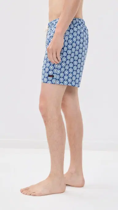 Faherty All Day Trunks 6 Blue Cream uns | Thumbnail 4