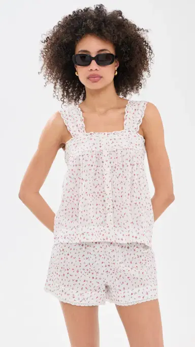 Damson Madder Harrietta Button Through Cami | Thumbnail 5 Damson Madder Harrietta Button Through Cami | Thumbnail 5